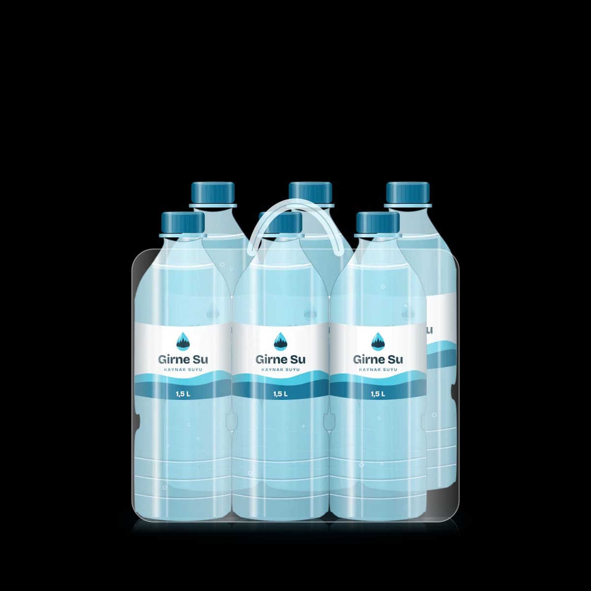 Pet Şişe Su 1,5 L — 6’lı Paket